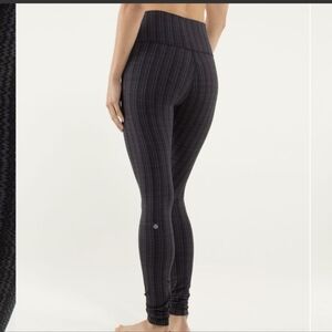Lululemon Wunder Under Pant *High/Low Ziggy Wee September Black / Black